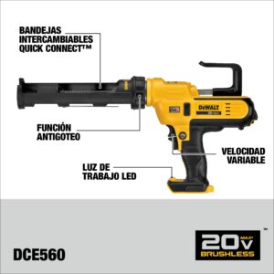 DEWALT 20V MAX Industrial Silicone Emulsion Caulking Gun - Image 2