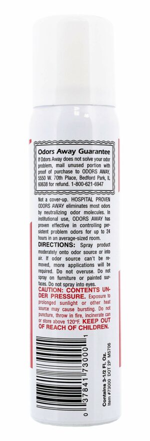 Odors Away No Scent Odor Control Spray 2.5 oz - Image 2