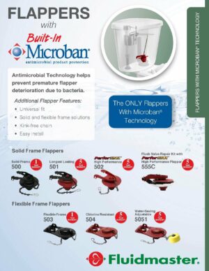 Fluidmaster Toilet Flapper Red Microban 504 - Image 5