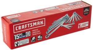 Craftsman 12 Point Metric Combination Wrench Set 15 pc - Image 2