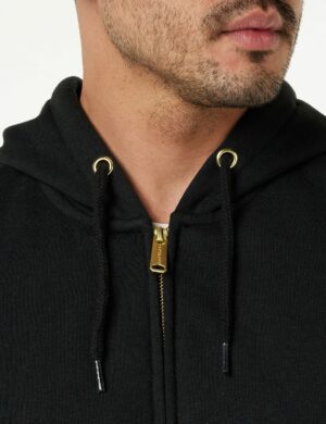 Carhartt Men's Loose Fit Midweight Full-Zip Sweatshirt, Black, XX-Large Tall - Image 3