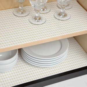 Con-Tact Grip Prints 4 ft. L X 18 in. W Khaki Plaid Non-Adhesive Shelf Liner - Image 5