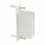 Rubbermaid Direct Mount Non-Adjustable Free Slide Wall Bracket  White