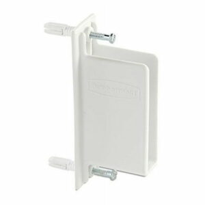 Rubbermaid Direct Mount Non-Adjustable Free Slide Wall Bracket  White