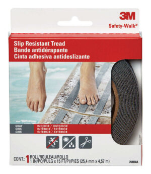 3M Safety-Walk Gray Anti-Slip Tape 1 in. W X 15 ft.