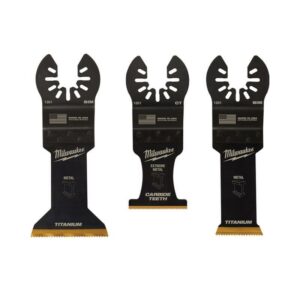 Milwaukee Universal Fit Open-Lok Carbide Multi-Tool Oscillating Blade Set Extreme Metal 3 pk