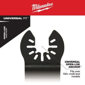 Milwaukee Universal Fit Open-Lok Carbide Multi-Tool Oscillating Blade Set Extreme Metal 3 pk - Image 3