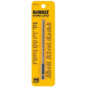 DeWalt 3/16 in. X 6 in. L Carbide Tipped Drill Bit Hex Shank DW2573