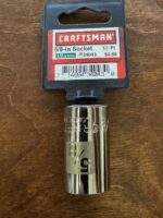 Craftsman 5/8 in. Easy Read Socket 12 pt. STD, 1/2 in. drive 9-34043 MADE IN USA