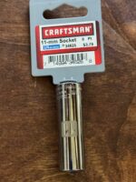 Craftsman 11mm Easy-To-Read Socket 6 pt. Deep 1/4 in. Drive 9-34625 MADE IN USA