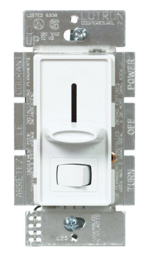 Lutron Skylark White 600 W 3-Way Dimmer Switch S-603PH-WH