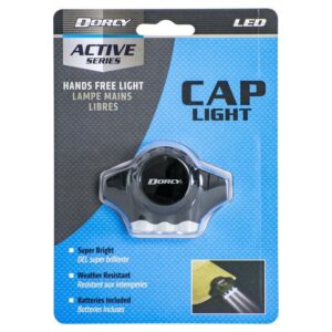Dorcy 13 lm Black LED Cap Light CR2016 Battery 41-2105 - Image 2