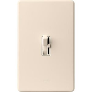 Lutron Toggler Light Almond 150 W 3-Way Dimmer Switch