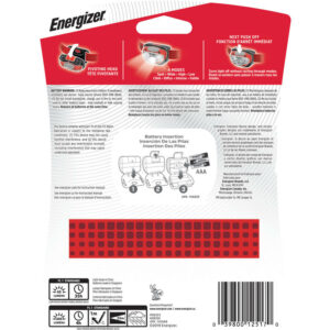 Energizer Vision HD Headlamp 300 lm Red LED Headlight AAA Battery HDB32E - Image 2