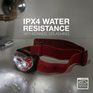 Energizer Vision HD Headlamp 300 lm Red LED Headlight AAA Battery HDB32E - Image 5