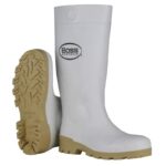 Boss Unisex PVC Plain Boots White Waterproof Size 11