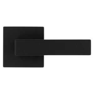 Kwikset Singapore Matte Black Passage Lever 1-3/4 in.