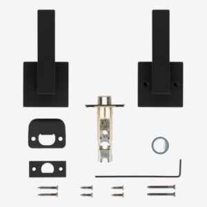 Kwikset Singapore Matte Black Passage Lever 1-3/4 in. - Image 2