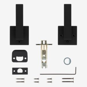 Kwikset Singapore Matte Black Privacy Lever Right or Left Handed - Image 2