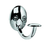 Spectrum 2-1/2 in. L Silver Steel Small Stratford Single Hook