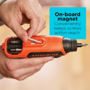 Black+Decker 4V Roto-Bit Cordless Rechargeable Screwdriver Tool Only - Image 4
