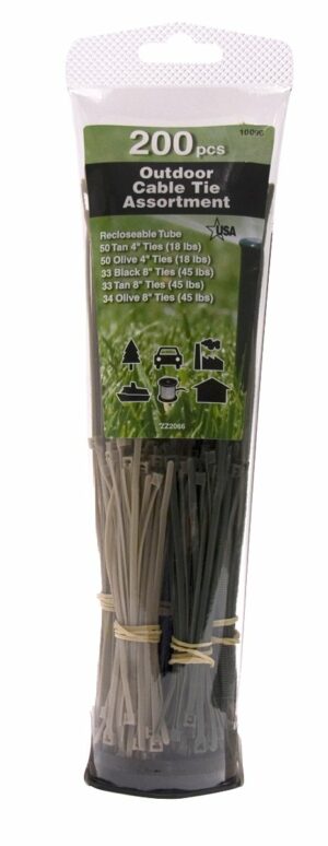 Gardner Bender Assorted Cable Tie 200 pk 10096 - Image 2