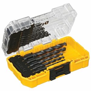 DeWalt Black & Gold High Speed Steel Drill Bit Set 3-Flat Shank 16 pc DW1176 - Image 8