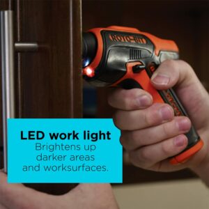 Black+Decker 4V Roto-Bit Cordless Rechargeable Screwdriver Tool Only - Image 5