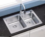American Standard Montvale Stainless Steel Drop-in 33 in. W X 22 in. L Double Bowl Kitchen Sink Kit