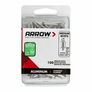 Arrow 1/8 in. D X 1/4 in. Arrow 1/8 in. D X 1/4 in. Aluminum Rivets Silver 100 pkRivets Silver 100 pk RMA1/8IP - Image 3