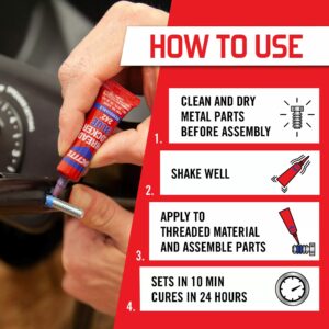 Loctite Medium Strength Threadlocker Liquid 0.2 oz 209728 - Image 2