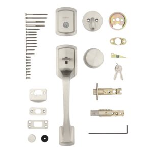 Kwikset Prague Satin Nickel Entry Handleset 1-3/4 in. - Image 2