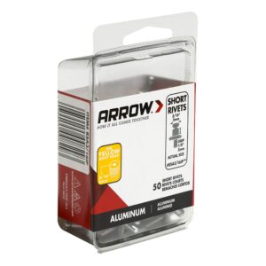 Arrow 3/16 in. D X 1/8 in. Aluminum Short Rivets Silver 50 pk RSA3/16IP - Image 6