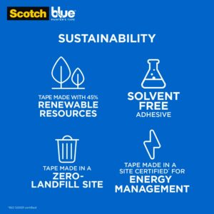 ScotchBlue 1.41 in. W X 60 yd L Blue Medium Strength Original Painter's Tape - Image 3