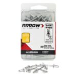 Arrow 3/16 in. D X 1/8 in. Aluminum Short Rivets Silver 50 pk RSA3/16IP
