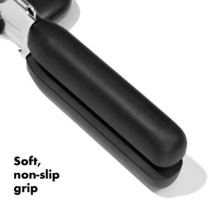 OXO Good Grips Chrome Black/Silver Rubber/Stainless Steel Manual Can Opener - Image 4