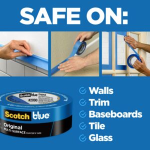ScotchBlue 0.70 in. W X 60 yd L Blue Medium Strength Original Painter's Tape - Image 5