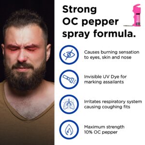 Mace Pocket Magenta Aluminum/Plastic Pepper Spray 80740 - Image 2