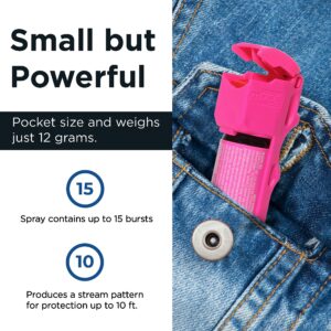Mace Pocket Magenta Aluminum/Plastic Pepper Spray 80740 - Image 4