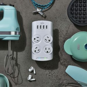 360 Electrical Revolve 4 outlets Wall Tap Surge Protector White 1080 J - Image 7