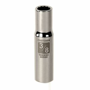 Craftsman 3/8 in. X 3/8 in. drive SAE 12 Point Deep Socket MADE IN USA!! - Image 3