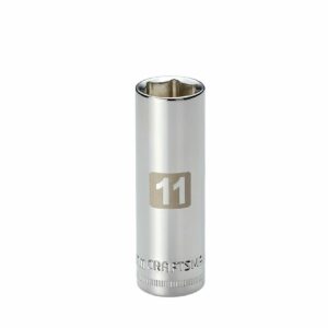 Craftsman 11mm Easy-To-Read Socket 6 pt. Deep 1/4 in. Drive 9-34625 MADE IN USA - Image 2