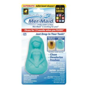 Mer-Maid No Scent Automatic Toilet Bowl Cleaner 4.58 oz Solid - Image 2