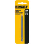 DeWalt Square Recess #2 X 6 in. L Screwdriver Bit Heat-Treated Steel