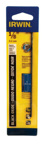 Irwin 1/8 in. X 6 in. L High Speed Steel Split Point Drill Bit Straight Shank