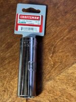 Craftsman 18 mm X 1/2 in. drive Metric 12 Point Deep Deep Socket 45943 USA!