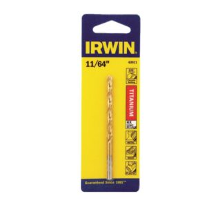 Irwin 11/64 in. X 3-1/4 in. L High Speed Steel Drill Bit Straight Shank 63911