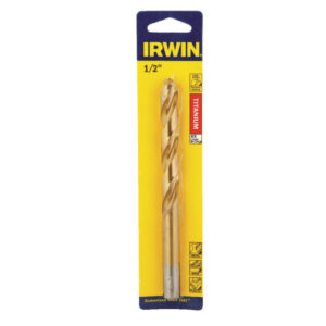 Irwin 1/2 in. X 6 in. L High Speed Steel Drill Bit Round Shank 1862936
