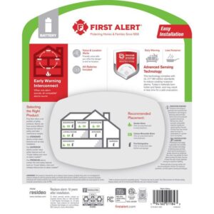 First Alert Wireless Interconnect Battery-Powered Photoelectric Smoke and Carbon Monoxide Detector - Image 2