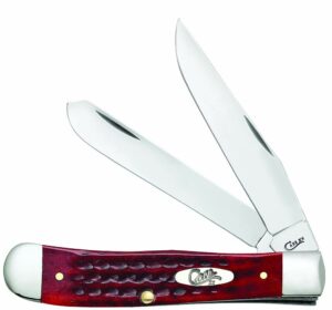Case Trapper Red Stainless Steel 4.13 in. Pocket Knife 783